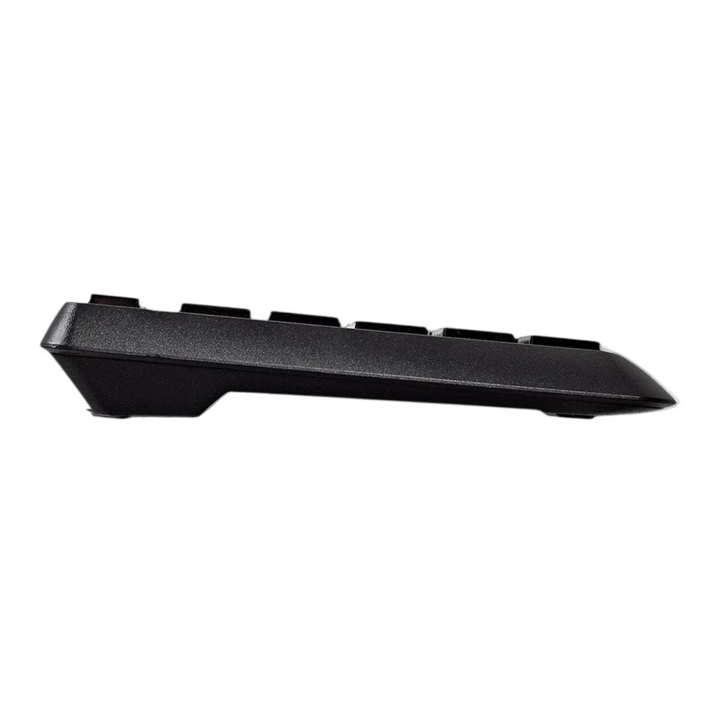 V7 KU350US‎ USB Wired Keyboard Full Size Low Profile Quiet Keys Black US Layout